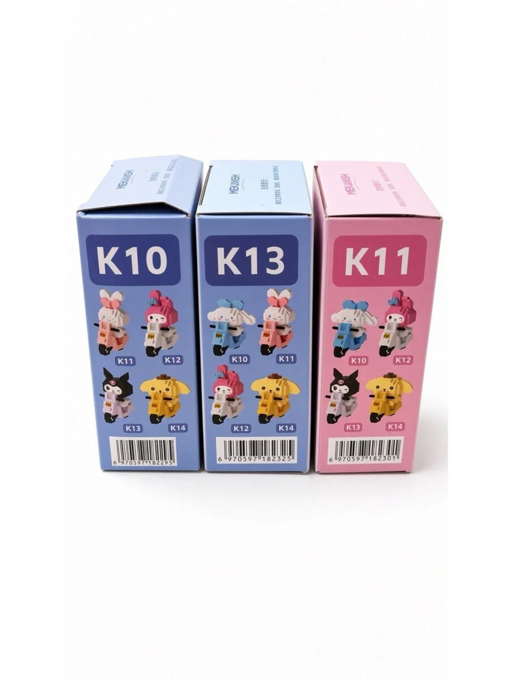 MEKANSM Mini Building Blocks Cute Character Figure Brick Toy Set 3 Pack 1005 Pcs